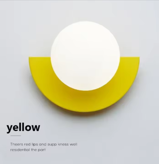 LumiGlow – Lámpara de Pared Semicircular Moderna