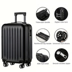 Maleta de Viaje Elegante con 4 Ruedas – Compacta y Resistente para Aventuras Mundiales