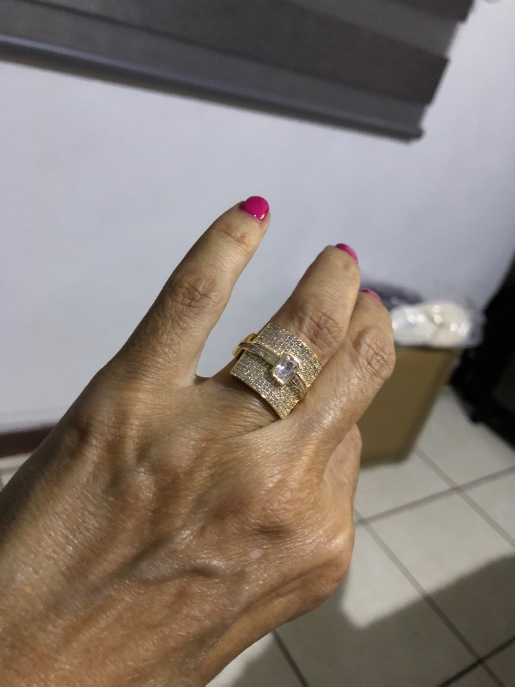 Anillo apilable de lujo de diseño Mónaco para mujeres