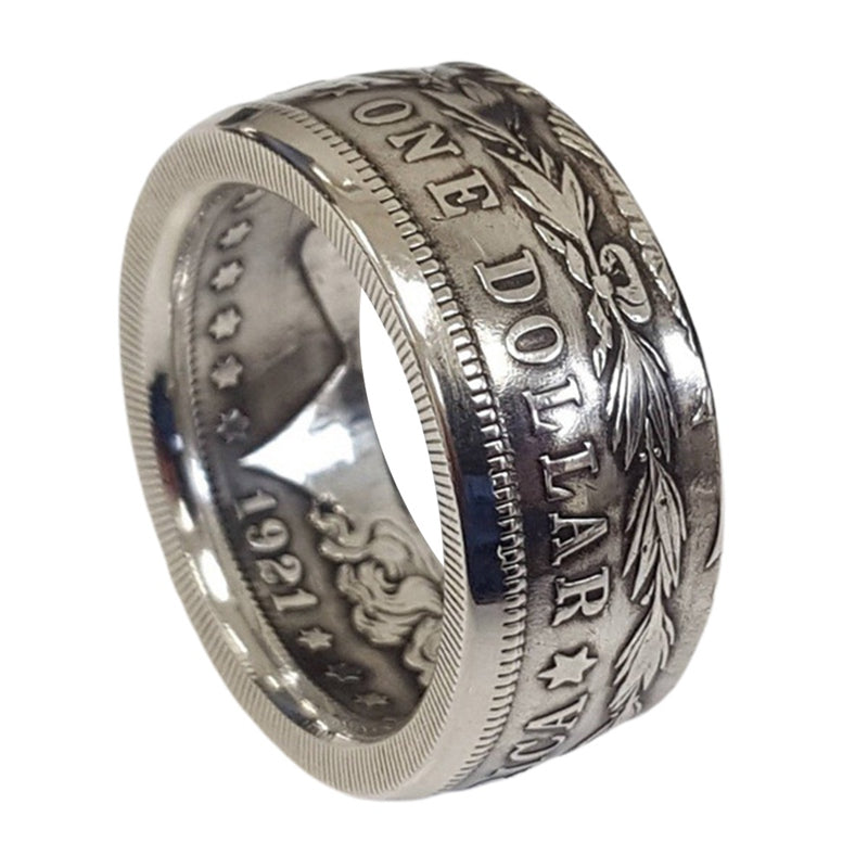 Anillo de Moneda de Dólar de Plata Morgan