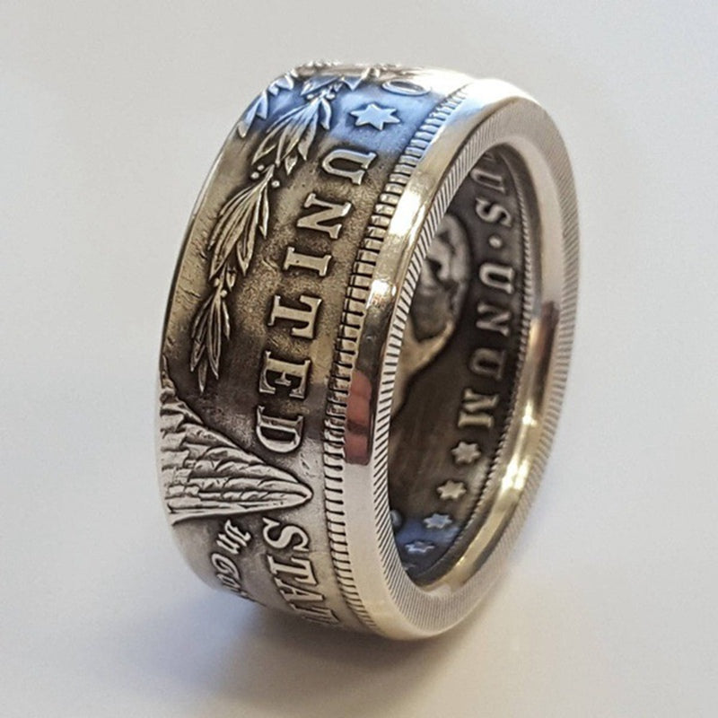 Anillo de Moneda de Dólar de Plata Morgan