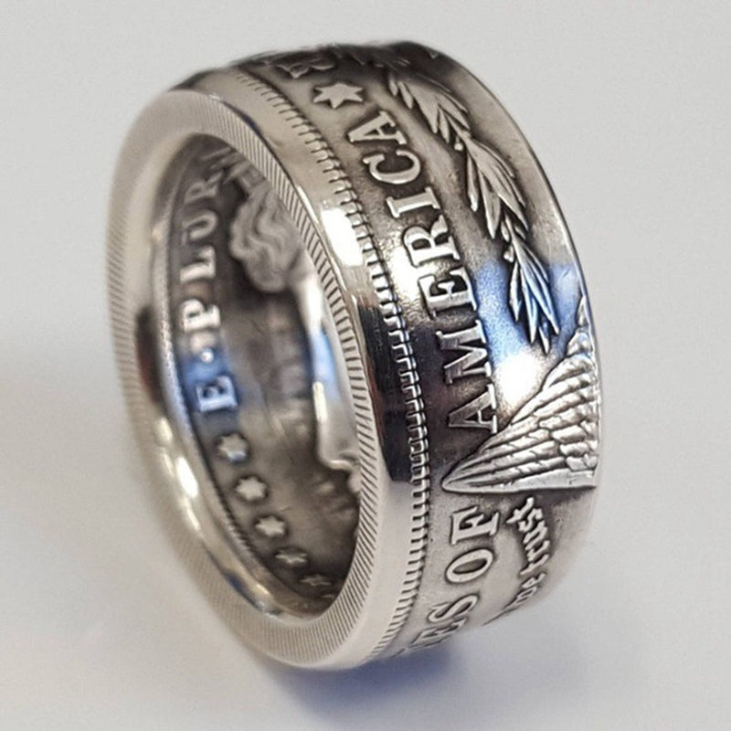 Anillo de Moneda de Dólar de Plata Morgan