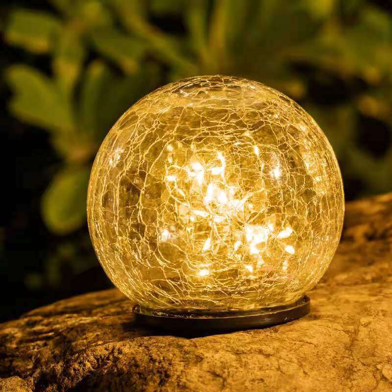 Luz de Paisaje Exterior LED Solar Moderna Minimalista de Vidrio
