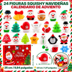 Calendario de Adviento Squishy de Navidad – 24 juguetes squishy misteriosos (3+ años)