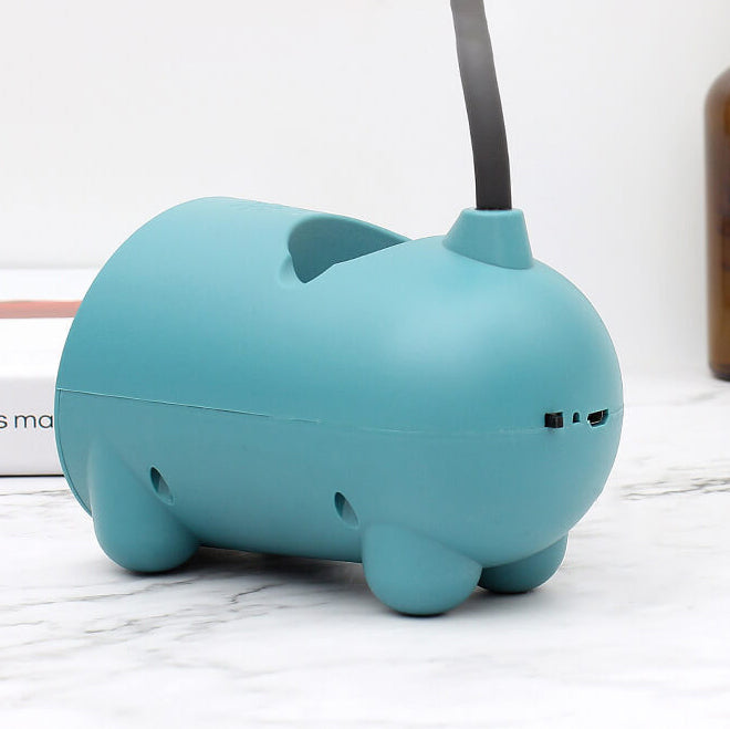 Lámpara Táctil LED BunnyGlow Kreative con Soporte para Lápices | Función de Carga USB | Lámpara de Escritorio | Decoración para Habitaciones Infantiles