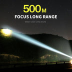 Linterna táctica brillante y resistente al agua XHP50