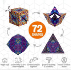 Cubo Magnético Transformable | Juguete de Puzzle Transformable | Multicolor