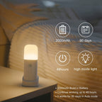 Lámpara Nocturna LED con Sensor de Movimiento – Recargable por USB y Brillo Ajustable para Dormitorios y Pasillos