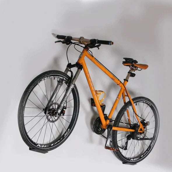 Soporte de Pared para Bicicletas de Acero con Almacenamiento Horizontal que Ahorra Espacio