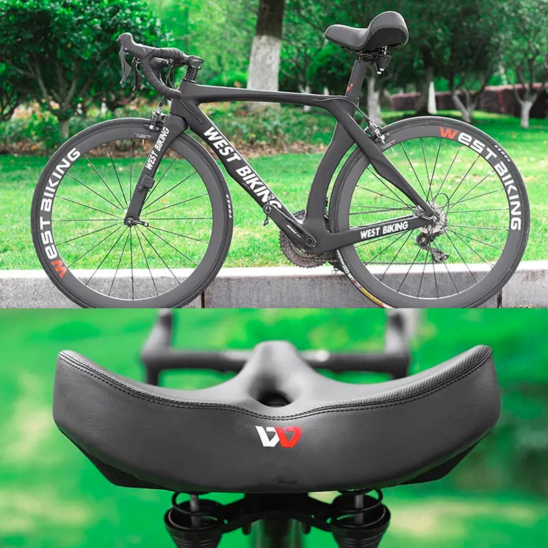 RideEase - Silla de bicicleta cómoda, extra ancha y transpirable, asiento ergonómico