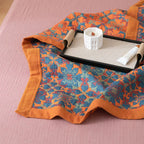 Colcha de Algodón de Seis Capas con Diseño Azul – Manta de Confort TerraLoom