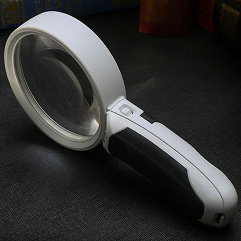 Lupa óptica 20X con luz LED