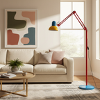 FlexoMemphis | Lámpara de Pie Moderna Ajustable y Vibrante para Sala de Estar