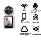Cámara para Mascotas con Pantalla – Audio Bidireccional y Visión Nocturna