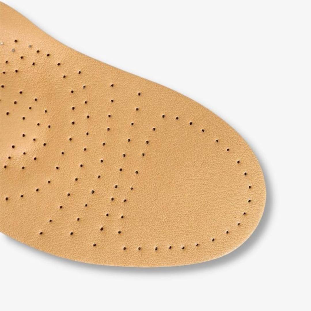 Plantilla de Cuero Ortopédica LeatherGuard | Absorción de Impactos - Soporte para el Arco - Plantilla Cómoda - Alivio del Dolor en los Pies - Control de Humedad