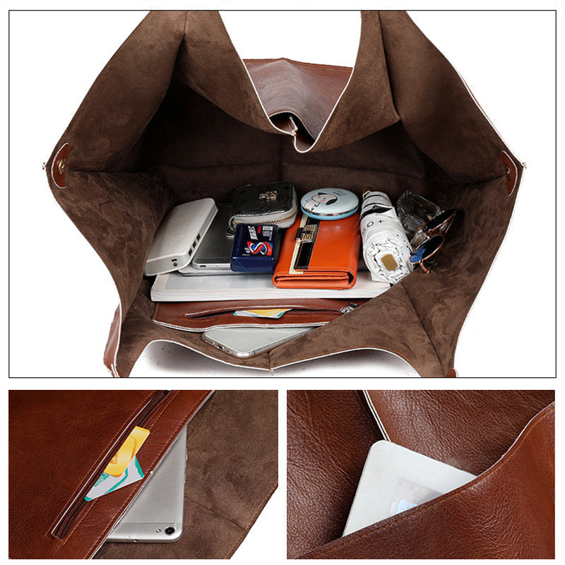 Bolsas de Fin de Semana de Cuero Sobredimensionadas