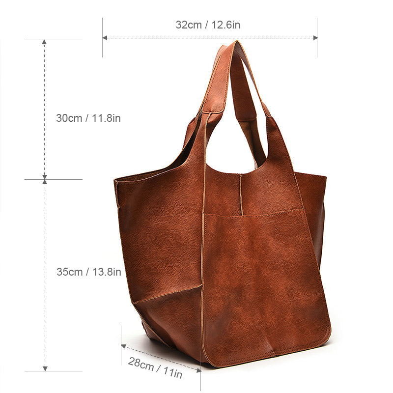 Bolsos de fin de semana de gran tamaño de cuero