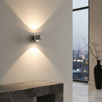 Luz de pared LED en forma de esfera, rotatable 180° | Diseño minimalista moderno