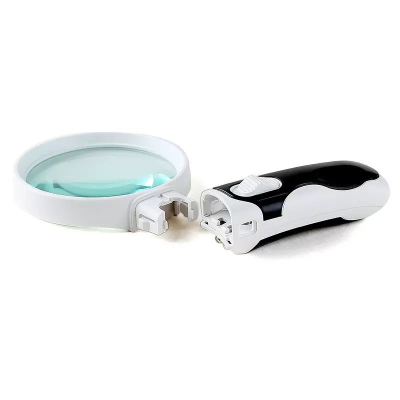 Lupa óptica 20X con luz LED