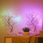 Lámpara de mesa LED con alambre de cobre – regulable y recargable por USB