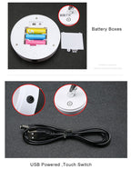 Lámpara de mesa LED con alambre de cobre – regulable y recargable por USB