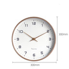 Reloj de Pared Silencioso de Madera con Diseño Atemporal