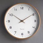 Reloj de Pared Silencioso de Madera con Diseño Atemporal