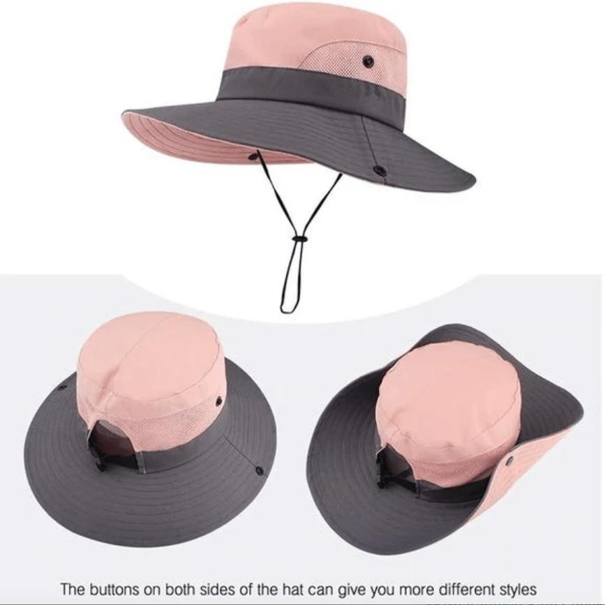 Sombrero de sol plegable con protección UV