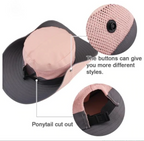 Sombrero de sol plegable con protección UV