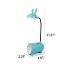 Lámpara Táctil LED BunnyGlow Kreative con Soporte para Lápices | Función de Carga USB | Lámpara de Escritorio | Decoración para Habitaciones Infantiles