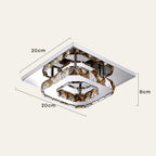 Lámpara de Techo Cristal LED Moderna