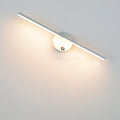 Lámpara de pared LED de espejo con interruptor de barra larga de aluminio minimalista nórdico