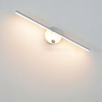 Lámpara de pared LED de espejo con interruptor de barra larga de aluminio minimalista nórdico
