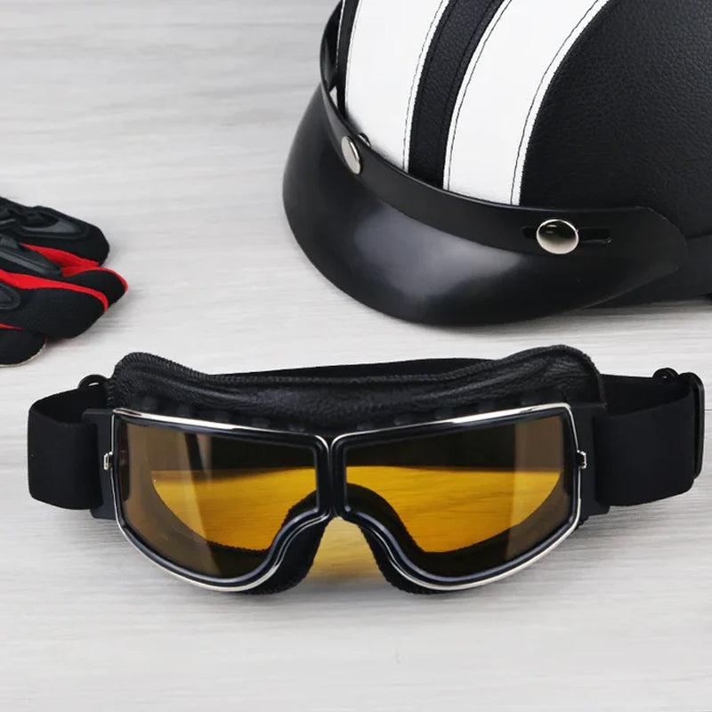 Gafas de motocicleta vintage