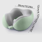Almohada de viaje ergonómica en forma de U – Soporte para el cuello de espuma viscoelástica para viajes confortables