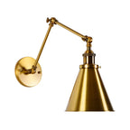 Luz de Pared de Lámpara de Bronce 1 Kit de Montaje en Pared de Metal Antiguo con Brazo Giratorio Flexible