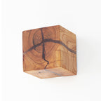 Luz de pared empotrada Cube Crack Wood Creativa Nórdica LED Beige
