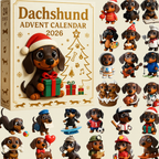 Calendario de Adviento para Perros Regalo de Navidad Conjunto de Figuras Coleccionables