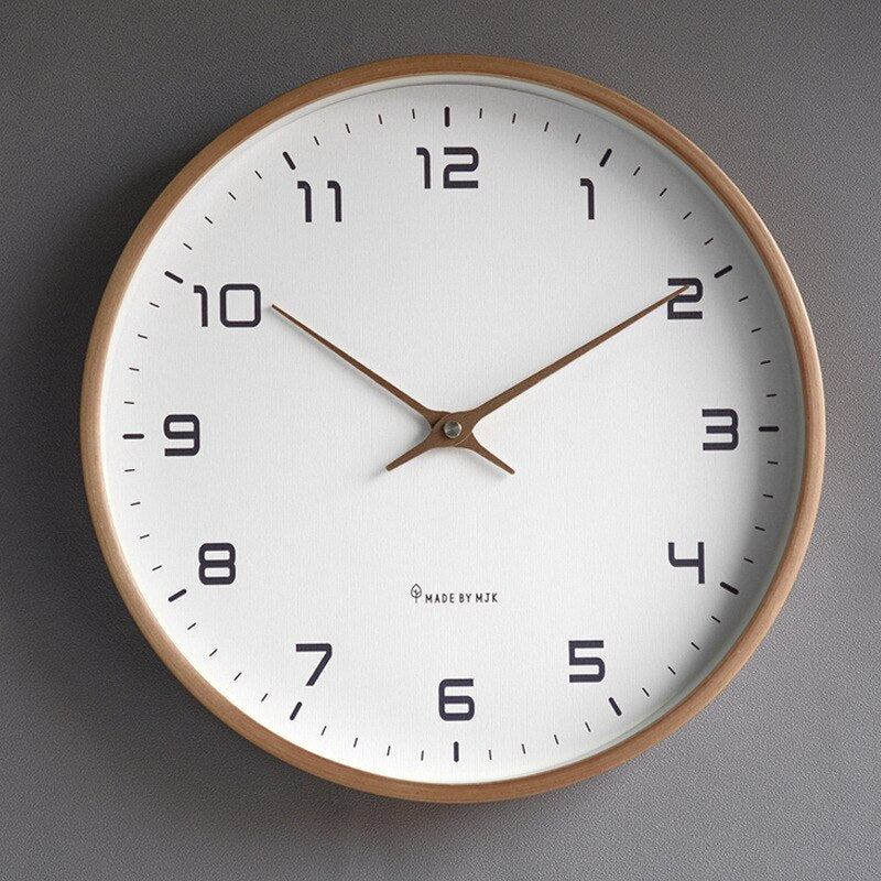 NordicTick - Reloj de pared de madera elegante para interiores modernos