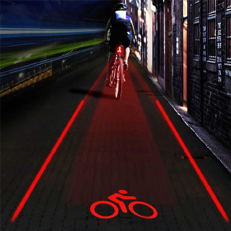 Luz Trasera de Proyección Láser para Bicicleta