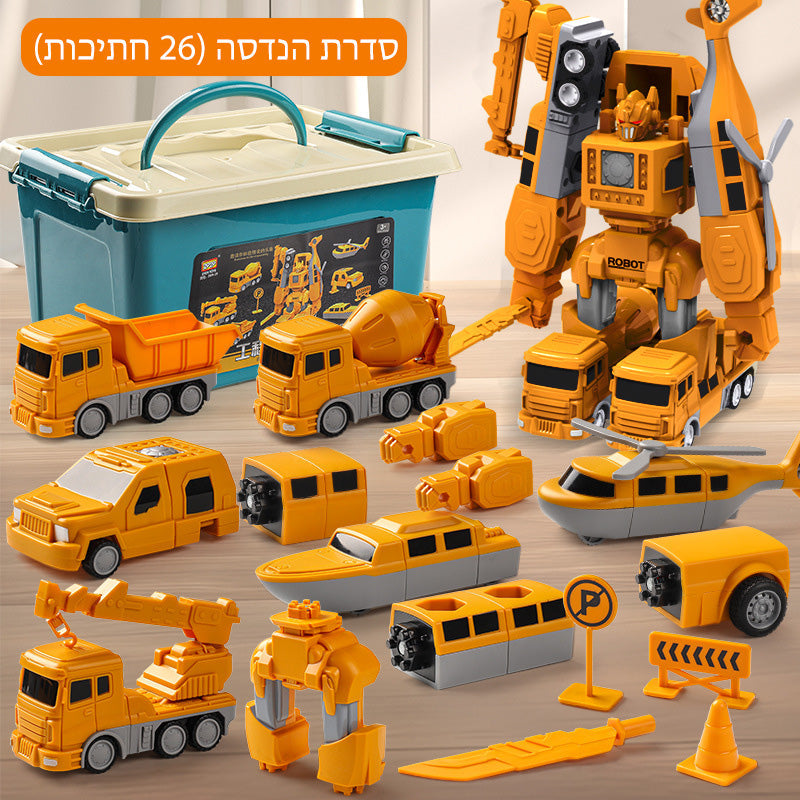 MagnaBuild – Set de vehículo de construcción magnético creativo | 50% DESCUENTO