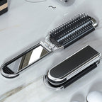 Espejo de Viaje MirrorFlex con Cepillo de Pelo | Plegable y Compacto | Estilo Práctico en Movimiento