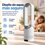 AirPure – Ventilador de torre sin aspas ultrasilencioso (< 32 dB)