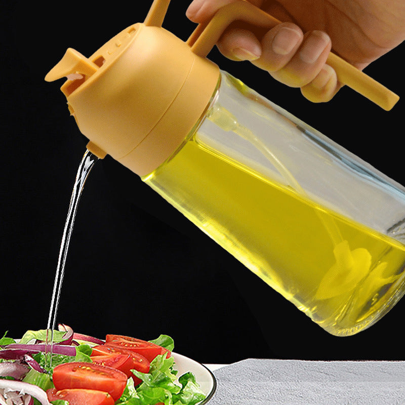 Spray y dispensador de aceite de vidrio 2 en 1