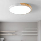 Luz de Techo Empotrada de Madera Splice - Diseño Moderno Japandi Regulable