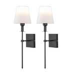 LumiSet – 2 lámparas de pared inalámbricas recargables con control remoto y luz LED