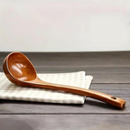 Cuchara de Madera Natural para Sopa - 1pc