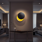 Aurelia Eclipse - Luz de Aplique LED Rotativa de 360° para Efectos Ambientales Elegantes