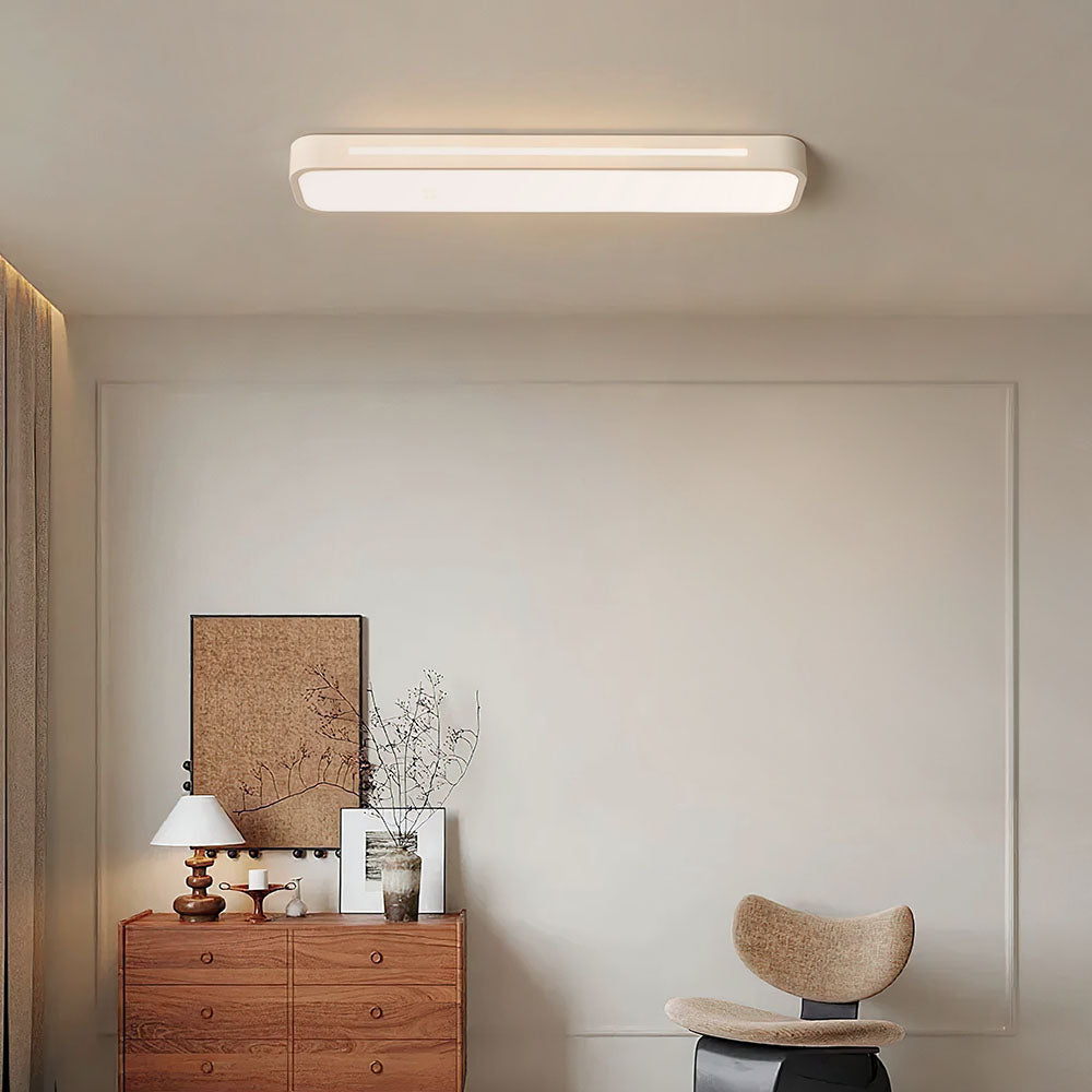 Lámpara de techo LED nórdica – alargada, regulable y moderna