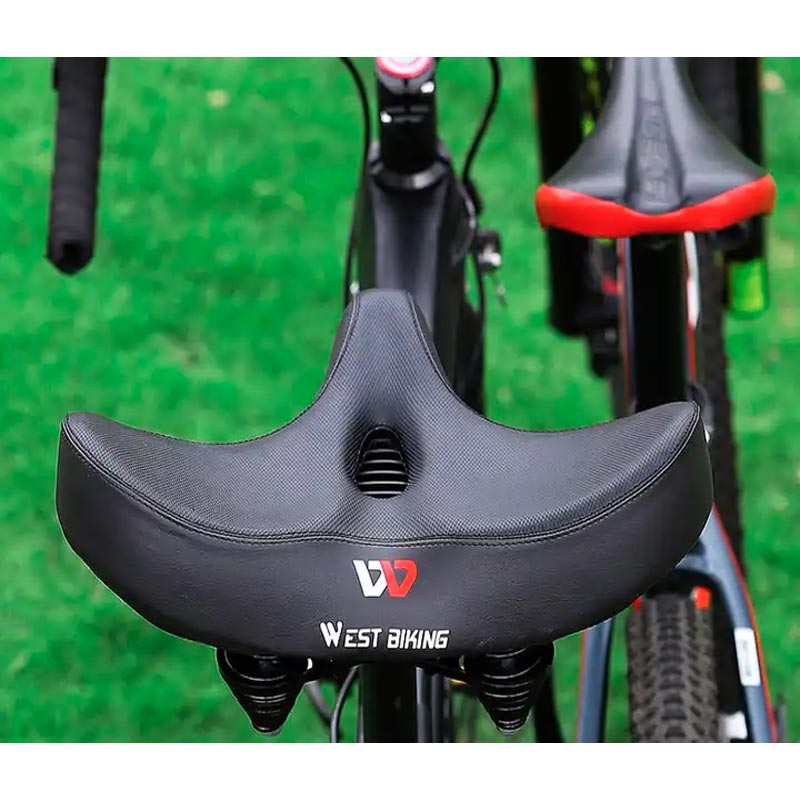 RideEase - Silla de bicicleta cómoda, extra ancha y transpirable, asiento ergonómico